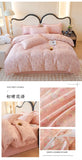 Yeknu Spring and summer pure cotton small fresh four-piece set, bedding sheet quilt cover, cotton student dormitory three-piece set