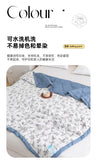 Yeknu 2025 new washed cotton summer quilt skin-friendly grinding summer cool quilt printing student dormitory air conditioner quilt