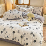 Yeknu  3pcs Duvet Cover Sets Bedding Set 4pcs with Sheet Duvet Cover Pillowcases Single Couple Bedsheet Single Couple Twin Size