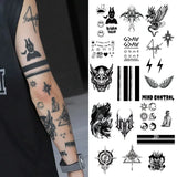 Yeknu  1Set of 20Pcs Waterproof Temporary Tattoo Stickers, Long-lasting Waterproof for One to Two Weeks, Suitable For Arm, Chest, Leg