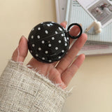 Yeknu  Simple polka dots on black background, suitable for Huawei FreeClip2 earphone case freebuds7i earphone case 6i case se2