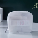 Yeknu  Minimalist Style Travel White EVA Mesh Cloth Cosmetic Bag Combination Bag Waterproof Toiletry Bag Travel Storage Makeup Bags