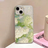 Yeknu  Flower Clear Phone Case For iPhone 16 Pro Case iPhone 13 15 17 11 12 14 Pro Max Plus 12 13 Mini Shockproof Silicone Soft Cover