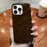 Yeknu  Wave Phone Case For iPhone 17 Air 16 15 14 13 12 Pro Max 11 XS XR X 6 7 8 Plus Soft Bumper Shockproof Cover Solid Color Coque