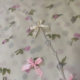 Yeknu  Handmade  Knot Door Curtain Dry Bead Chain Aosphere Bedroom Decorative Window Curtain Girls Room Warmth Function