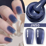Yeknu  Jelly Transparent Gel Nail Polish Nude Pink  Color UV Soak Off Gel Varnish Jade Nail Art Gel 10ml Design Manicure