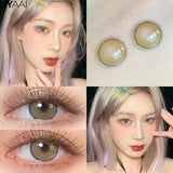 Yeknu  Color Contact Lenses for Eyes Korean Lens Blue Color Lens Brown Big Eye Contacts Lenses Pink Lenses Purple Lenses