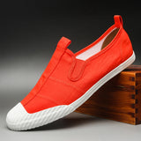 Yeknu  Men Canvas Shoes Slip On Loafers Breathable Comfortable Casual Sneakers Spring Autumn Fashion Tenis Masculino