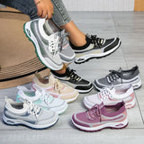 Yeknu  Cross-border spring and autumn new women's shoes sports flying woven mesh light mouth light casual comfortable