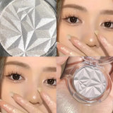 Yeknu  Dual Tone Highlighter Palette 3D Effect Shimmer Matte Contour Powder Face Illuminator Makeup