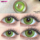 Yeknu  Color Contact Lenses for Eyes Korean Lens Natural Lenses Brown Lenses Blue Eye Contact Brown Big Eyes  Color Lens Eye