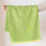 Yeknu  Color Matching Pure Cotton Towels Yarn-dyed Face Soft Towel Class Long-staple  Absorbent Bath Towel  Kids Towel