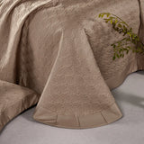 Yeknu Luxury 1000TC Egyptian Cotton Quilted Bedspread, Queen King Size, Bed Cover, Mattress Topper Coverlet, Bed Sheet, Pillowcases