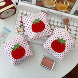 Yeknu  Tomato Mini Storage Bag Is A Portable Waterproof Coin Purse, Lipstick,Headphones,and Miscellaneous Bag.Travel Accessories