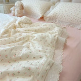 Yeknu  Ins Style Washed Cotton Bedding Set 3/4 pieces