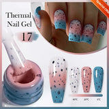 Yeknu  10ml Jelly Nude Gel Nail Polish Crystal Translucent Coffee Soak Off Semi-Permanent Varnish Base Top Coat Manicure
