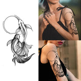 Yeknu  Lasting 15 days temporary tattoo sticker waterproof non-reflective Pisces playing beads pattern sticker body art fake tattoo