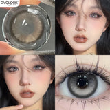 Yeknu  2pcs/pair Beauty Purple Contact Lenses for Eyes Myopia Colored Contact Lenses Natural Blue Lens Fashion Cosplay Pupils