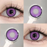 Yeknu  Purple Korean Contact Lenses Prescription Myopia Beauty Pupils Cosmetic Contacts Natural Color Lenses Eye Yearly Use