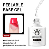 Yeknu  10ml Jelly Nude Gel Nail Polish Crystal Translucent Coffee Soak Off Semi-Permanent Varnish Base Top Coat Manicure