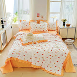 Yeknu 2025 new skin-friendly washed cotton summer quilt printing air conditioner quilt summer cool quilt machine wash single double