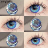 Yeknu  1 Pair Lenses Colored Contact Lenses With Degree Brown Contact Lenses Big Eye Lenses Natural Korean Lenses