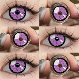 Yeknu  2Pcs/Pair Cosplay Contact Lenses Multicolored Contact Lenses Anime Accessories Anime Lenses Halloween Makeup Eye Contact