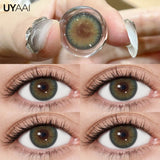 Yeknu  Contact Lens Makeup Red Lens Cosplay Colored Pupils Cosmetics Natual Black Lens Woman Pink Pupils Color Contacts Blue lens