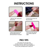 Yeknu  10PCS Short Oval Fake Nails Shiny Ice Blue Sequins Design Short Oval Press on Nails Women Reusable Wearable Handmade False Nails