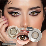 Yeknu  Contact Lenses Beauty Color Contact Blue Eye Color Lenses Natual Black Lenses Woman Accesories Natural Contact Lenses