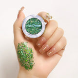 Yeknu  Multi Color Monochrome Glitter Eyeshadow Mermaid Shimmer Waterproof Compact Portable Vegan Certified Easy Blend
