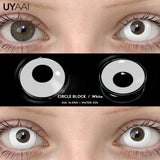 Yeknu  Cosplay Lenses Makeup Colored Pupil White Lenses Hallowen Contact Lenses Cosmetics Eye Contacts Black Lens Women Cosplay