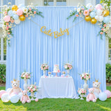Yeknu  Wrinkle Free Backdrop Curtains for Parties, 1 Panel Polyester Backdrop Drapes for Wedding Birthday Party Photography Background
