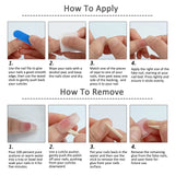 Yeknu  10pcs Hailey French Press on Nails Nude Cat Eye Nail Art White Gradient Sparkly False Nails Full Cover Daily Almond Fake Nails