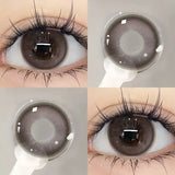 Yeknu  Contact Lenses Myopia Black Eye Color Lens Dioptric Degree Beauty Pupil Cosmetic for Eyes Natural Prescription Annual