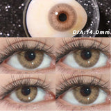 Yeknu  2pcs Natural Color Contact Lenses Green Contact Lens With Myopia Cosmetics Beauty Pupils Yearly Use New Fast shipping