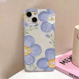 Yeknu  Flower Clear Phone Case For iPhone 16 Pro Case iPhone 13 15 17 11 12 14 Pro Max Plus 12 13 Mini Shockproof Silicone Soft Cover