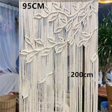Yeknu  Hand-woven Macrame Cotton Door Curtain Tapestry Wall Hanging Art Tapestry Boho Decoration Bohemia Wedding Backdrop Tapestry
