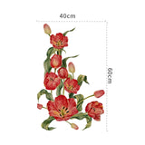 Yeknu  Ins Style Self Adhesive Glass Film Decorative Window Paper Artistic Texture Floral Summer like the Sea Home Decor Accessories