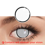 Yeknu  2Pcs/1Pair White Contact Lenses For Pupils Eyes Halloween Anime Cosplay Lenses Eye Contacts Makeup White Lens Cosplay Lens