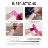 Yeknu  3D Extended Fake Nails Polka Dot Design Full Cover Nail Tips Art Strawberry Cute Bear Rose Press on Nails Wearable Fingernail