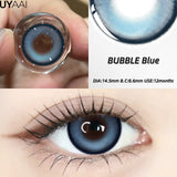 Yeknu  New 1pair Colored Contact Lenses for Eyes Blue Natural Look Brown Eye Lenses Cosmetic Beauty Pupils