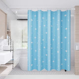 Yeknu  Transparent Waterproof Shower Curtain Bathroom Translucent Partition Curtain Easy Clean Wipe Mildew Proof Curtains with Hooks