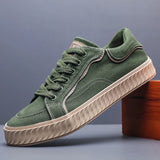 Yeknu  Low-top Korean Trend Sports Vulcanized Men's Shoes Casual Canvas Light Loafers Men Sneakers Sapatos Formais Masculinos