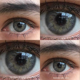 Yeknu  New Color Contact Lenses for Eyes Cosplay Lenses 1 Pair Gray Lenses Natural Look Brown Lenses Fashion Lenses