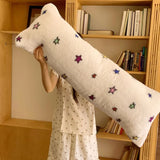 Yeknu  Fleece throw pillow milk fleece throw pillow long bed head by maternity throw pillow pinch leg waist rest