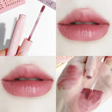 Yeknu  Crystal Velvet Lip Gloss – 6-Color Smudge-Proof Matte Lip Glaze Long-Lasting Whitening Effortless Korean Style Look
