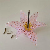 Yeknu  Handmade 3D Glass Ceramic Lily Incense Holder Ornament Glass Fragrance Ornament