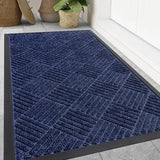Yeknu  Olanly Front Door Mat Outside Entrance Heavy Duty Sturdy Natural Rubber Doormat Non-Slip Low Profile Floor Mat For Entryway