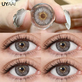 Yeknu  Color Contact Lenses Natural Contact Lens NEW Siri Series Makeup Colored Pupils Cosmetics Beauty Green Lenses Blue Pupils